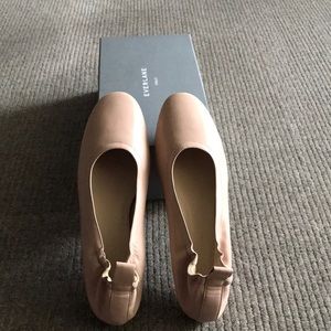 Everlane pink leather ballet flats sz 10